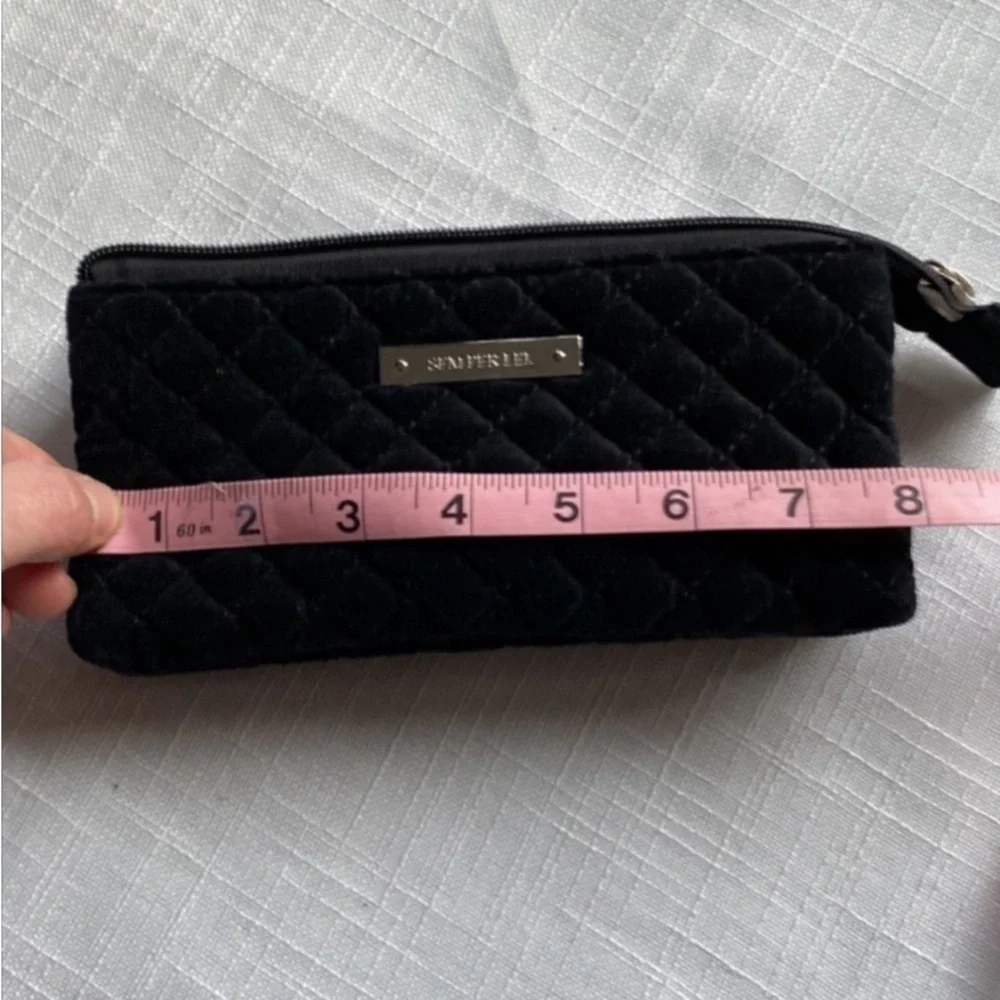 Semperlel clutch in black velvet - Picture 6 of 8